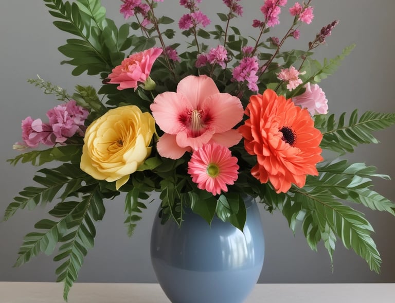 A sophisticated arrangement of white lilies and green foliage for special occasions.