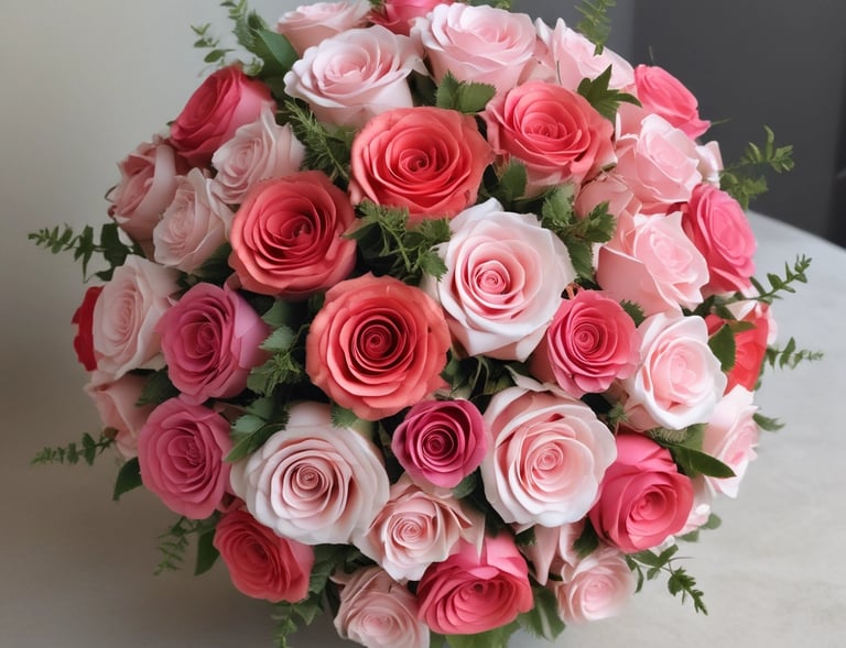 A sophisticated arrangement of white lilies and green foliage for special occasions.