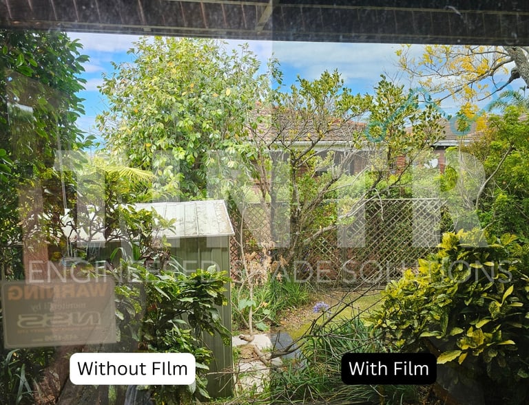 Solar control window film for Auckland homes with garden views