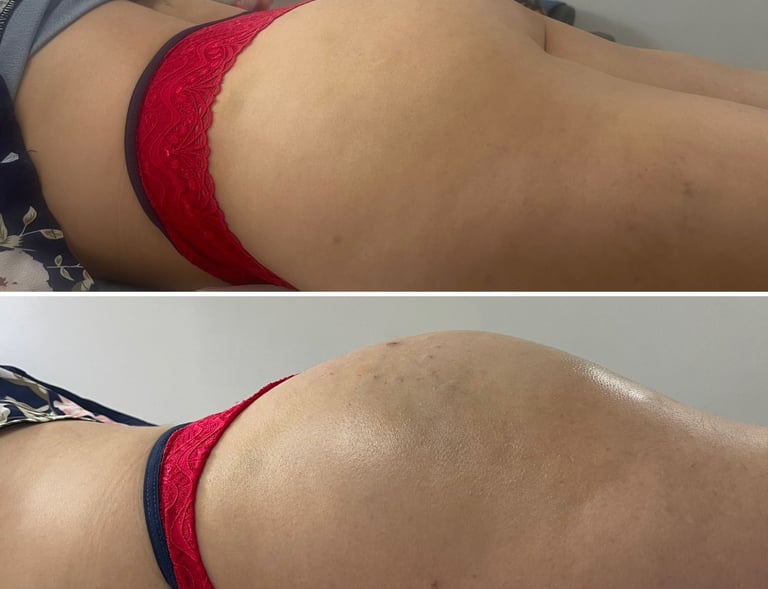 a woman with a red bikini top and a red bikini top