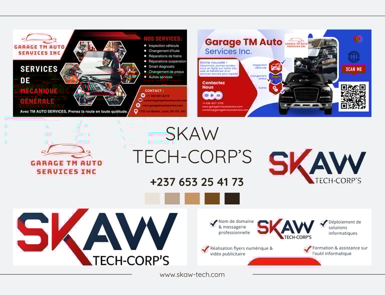 Réalisations flyers et logo 