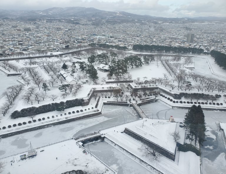 Goryokaku (Starfort) in Hakodate, Hokkaido, Japan