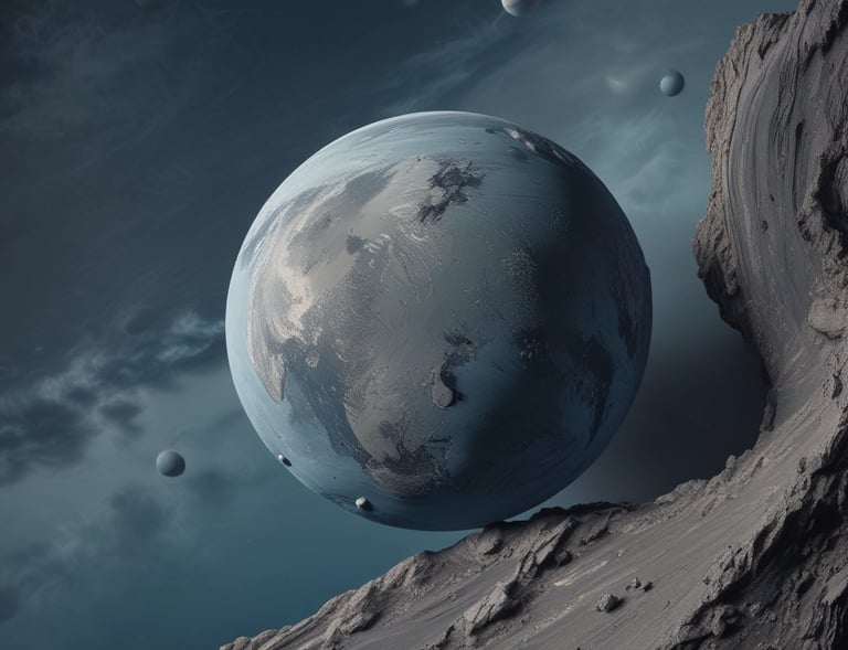 a saturn like object with rings around it