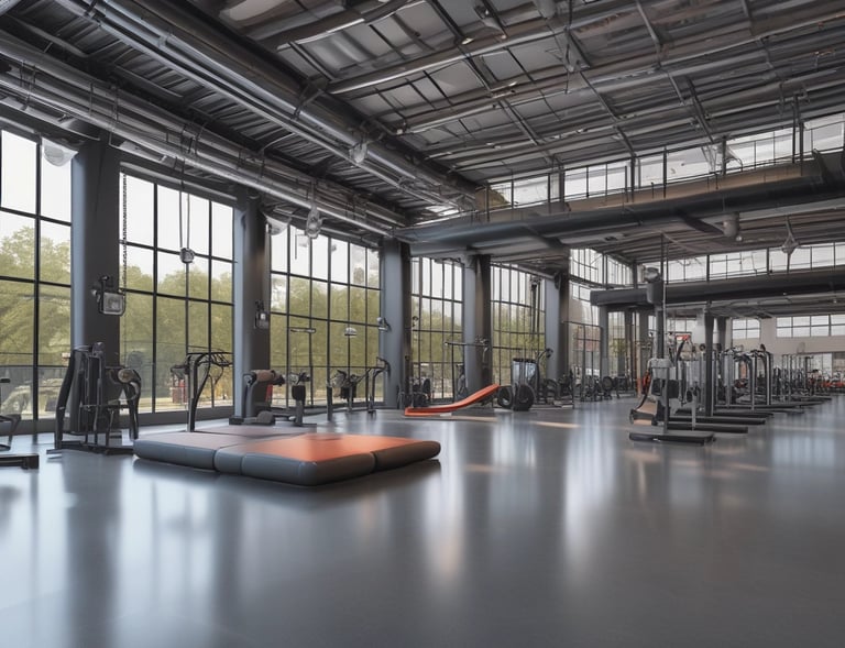 A modern fitness facility showcasing wellness equipment and design.