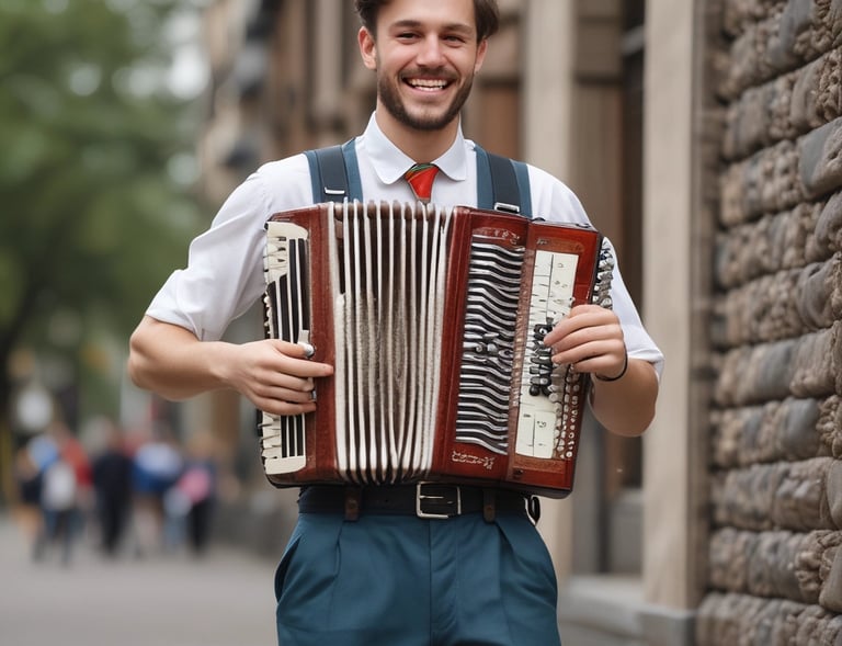 Families enjoying a sunny day at a German-American cultural festival.