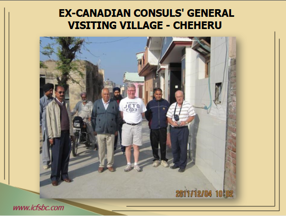 Ex-Canadian Consuls' General Visiting Village - Cheheru 
