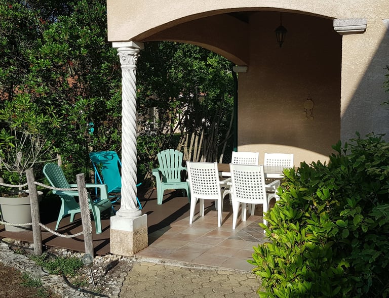 terrasse gite Arcachon la perle bleue