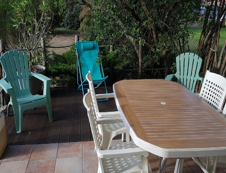 Salon de jardin gite Arcachon la perle bleue
