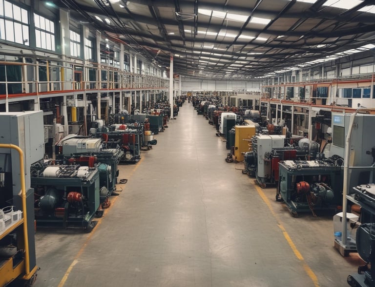 A man in a suit and tie is posing next to a large industrial turbine or engine component. The setting appears professional and technical, with a focus on machinery.