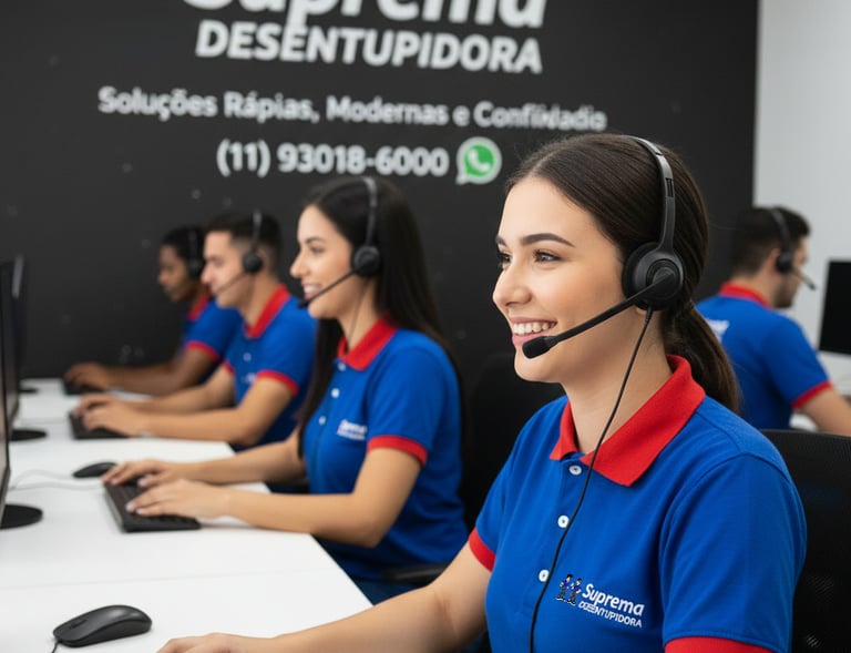 atendimento da suprema desentupidora