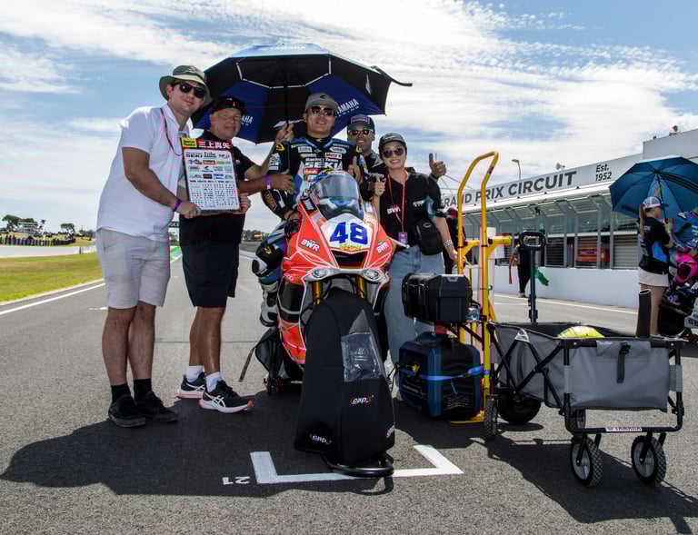 Japanese Superbike Rider in Australia