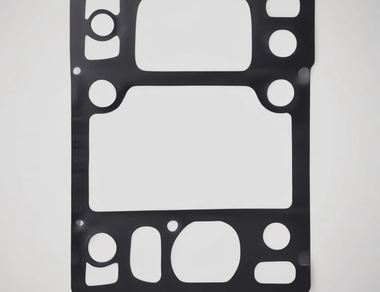 A collection of white rubber glove molds, with some of them showing signs of dirt or discoloration. The molds are arranged closely together, forming a repetitive pattern.