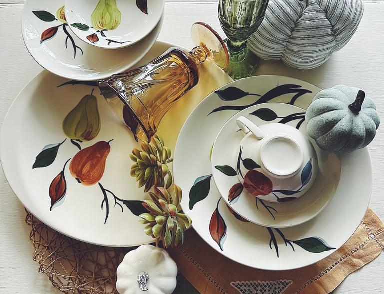Autumn, Fruit, minimalist dinnerware