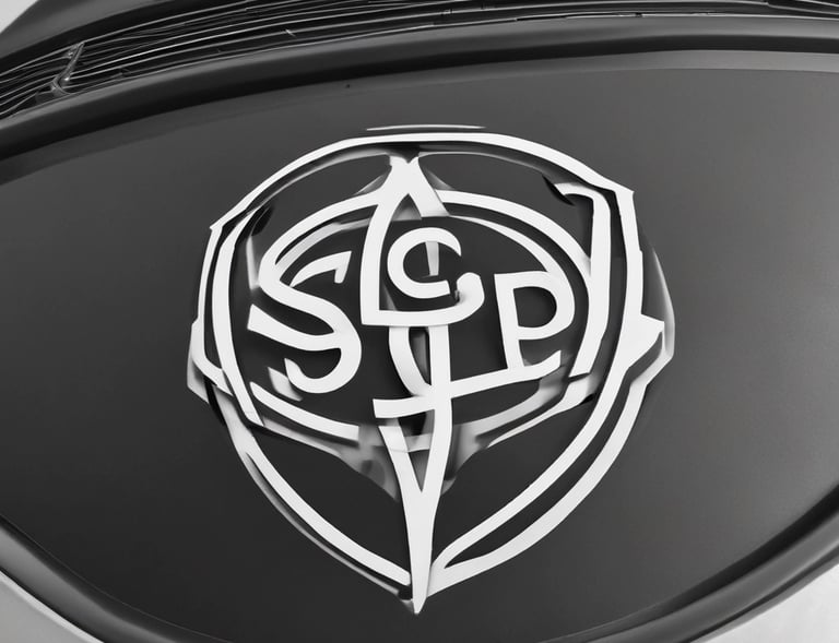 A white Land Cruiser with the World Vision logo is parked on a dirt road. A red motorcycle is nearby, with tropical trees and a simple building in the background, suggesting a rural setting.