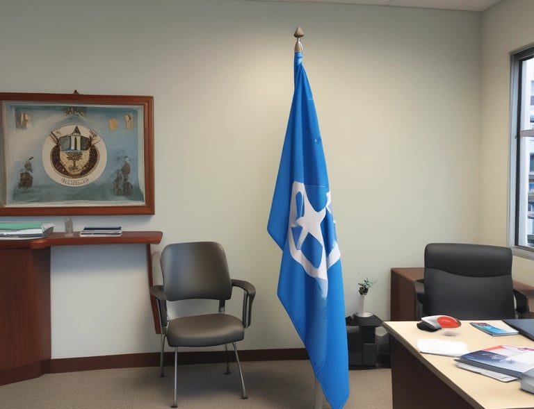 A weathered metal charity box with an orange hue and white lettering. The box is secured with a black padlock and shows signs of rust and wear. Above the English text, there are markings in another language, possibly Chinese.
