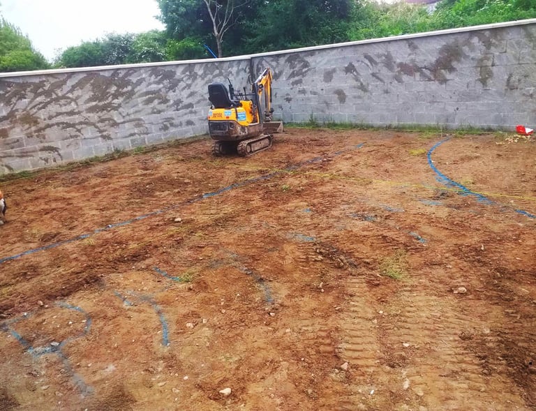 a construction worker is working on a construction site