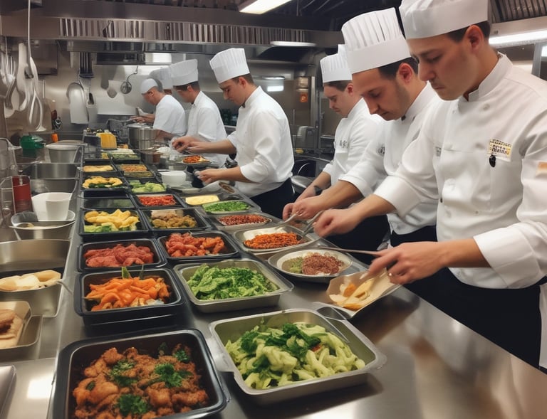 A beautifully arranged plate featuring seasonal ingredients and garnishes.