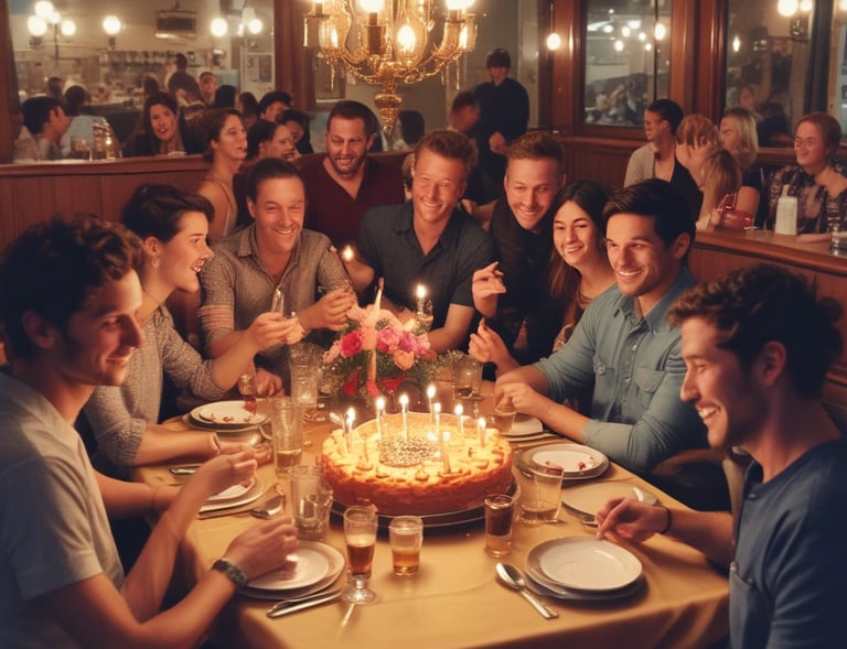 The restaurant’s inviting entrance with charming outdoor seating.