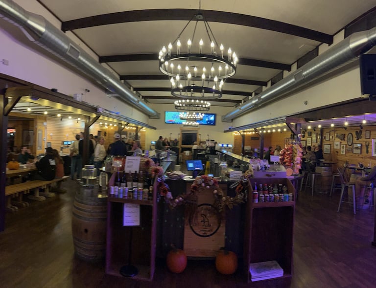 view from front door of main indoor spaces