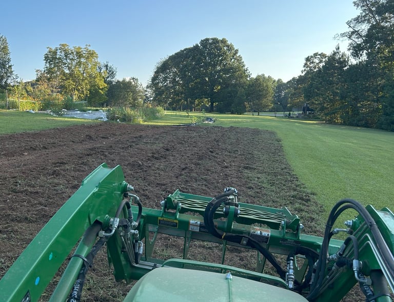 Field prep for cool flowers 2024