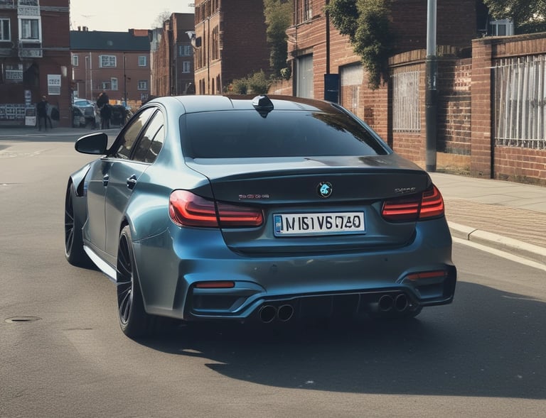 An Audi RS6 parked in an urban environment.