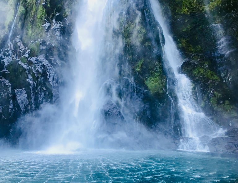  a large waterfall