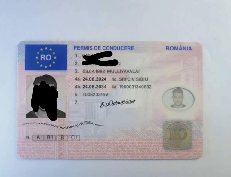 driving license romania, licenca de vozca romania