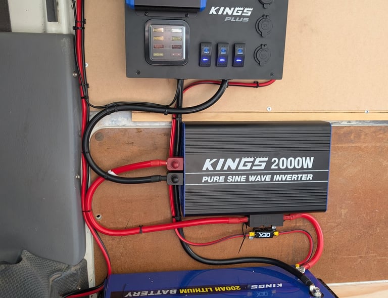 Kings / Kickass installation Gold Coast - Professional wiring of a customer-supplied dual battery sy