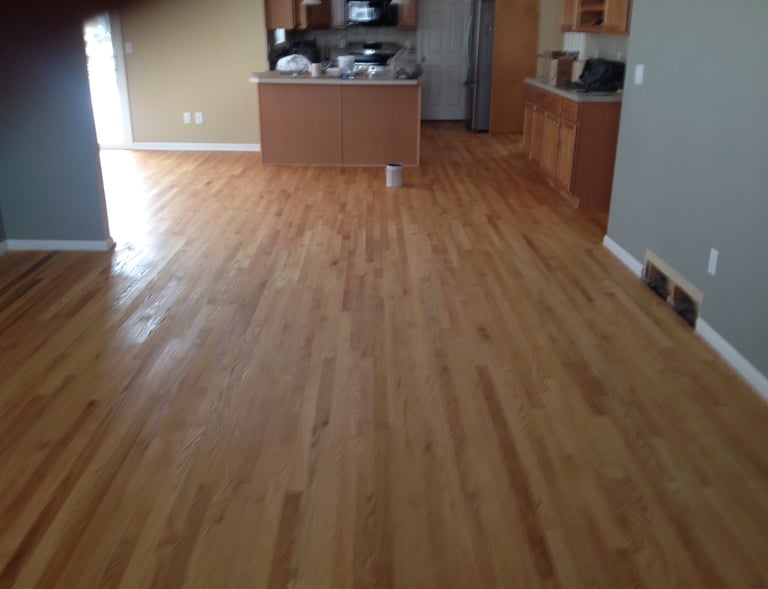 Refinished hardwood floors
