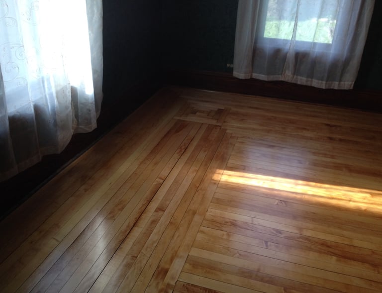 Refinished hardwood floors