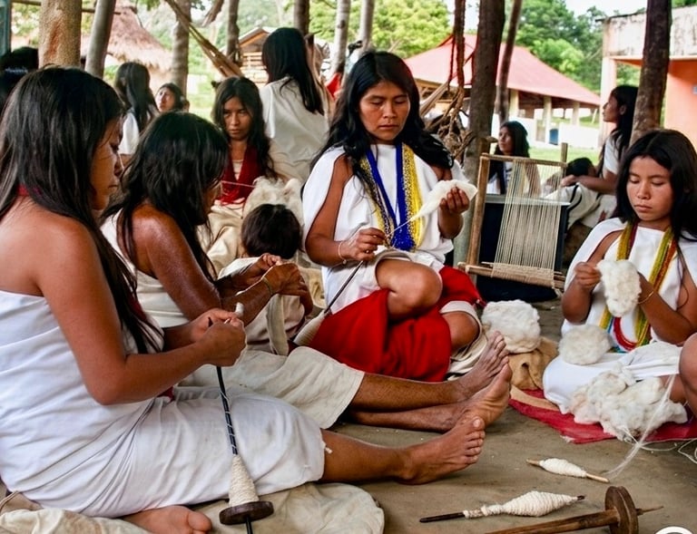 Mochilas indigenas de la sierra nevada de santa marta