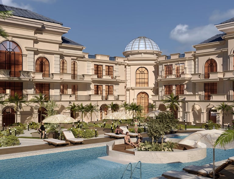 Aurora Palace Compound Hurghada resort-style living facilities