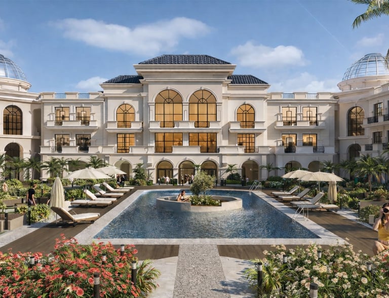 Modern architecture design at Aurora Palace Compound Hurghada