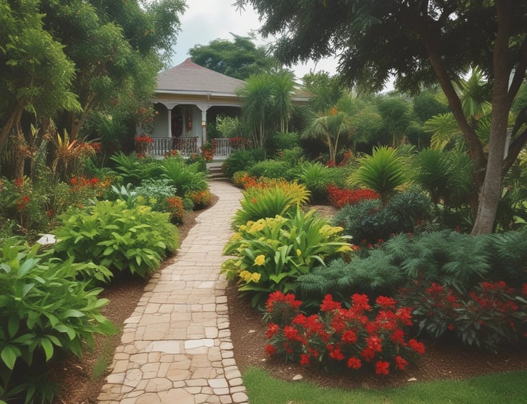 A Droptt delivery driver handing over a parcel with a friendly smile in a busy urban neighborhood.