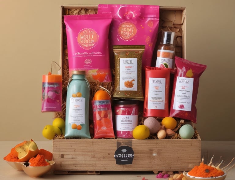 An elegant flat lay of a casual jogger set with a cozy top, styled with delicate accessories on a light background.