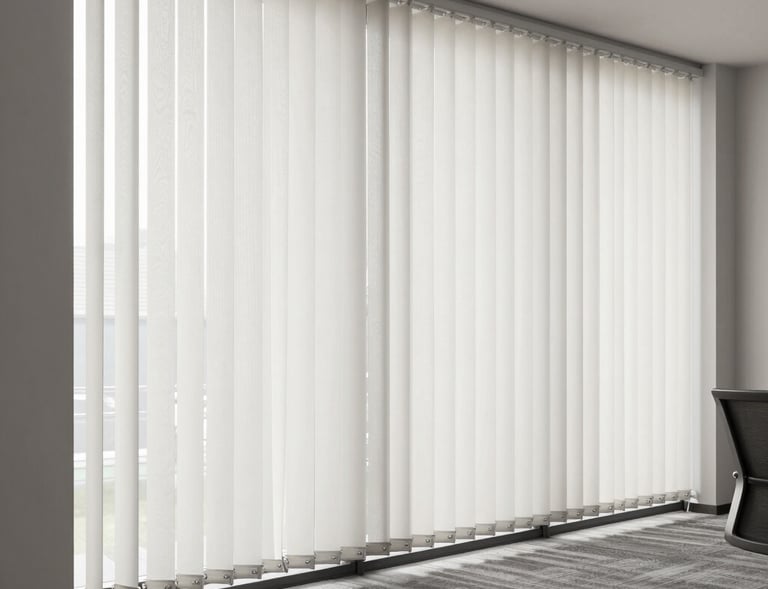 A stylish room featuring blackout roller blinds creating a perfect dark ambiance.