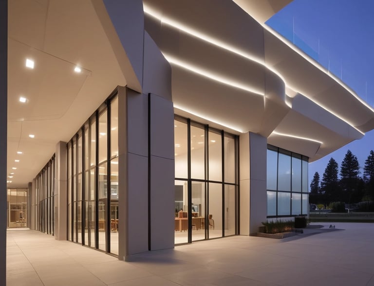 photo of white staircase