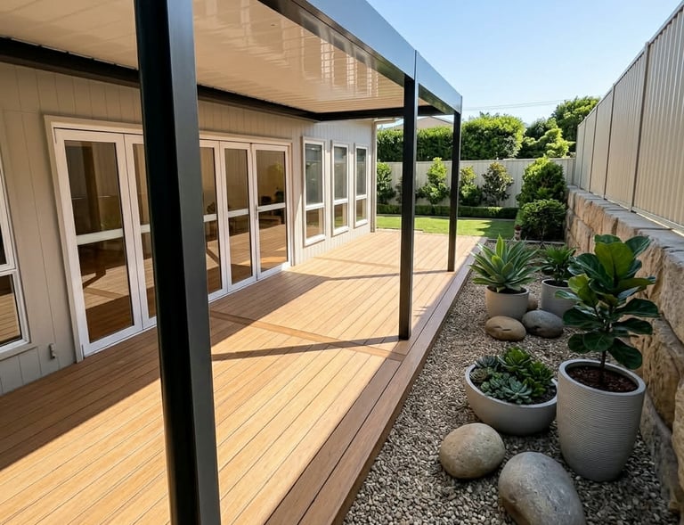 Roseville Composite Deck with Pergola