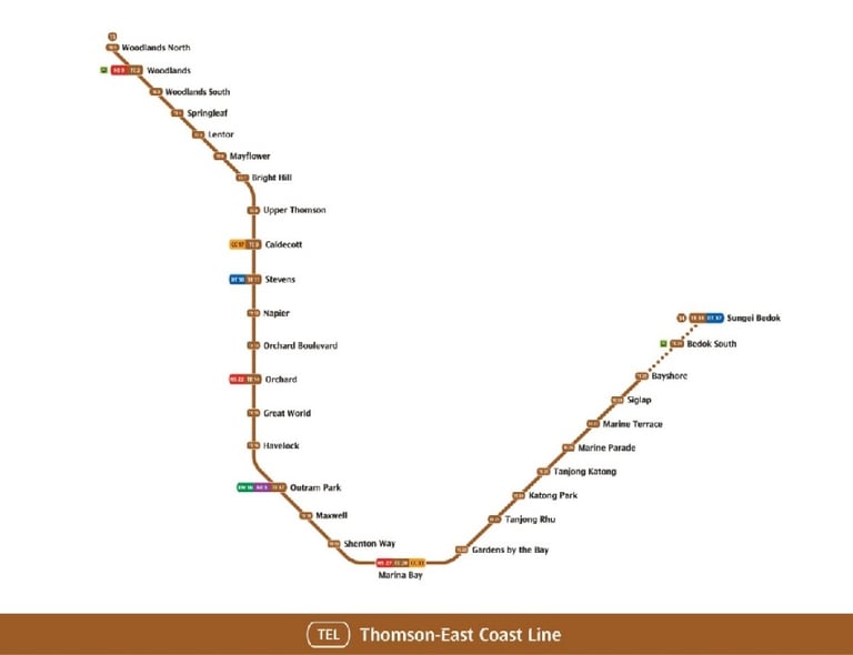 Thomson-East Coast Line 1 (TEL1) - commuters in Woodlands greater accessibility and shortening their travelling time