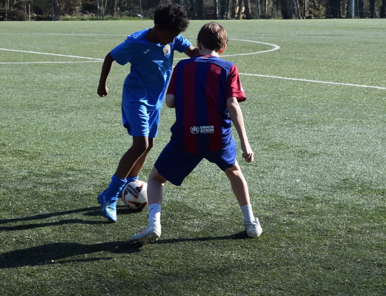 kleine groep techniektraining voetbal in Ekeren