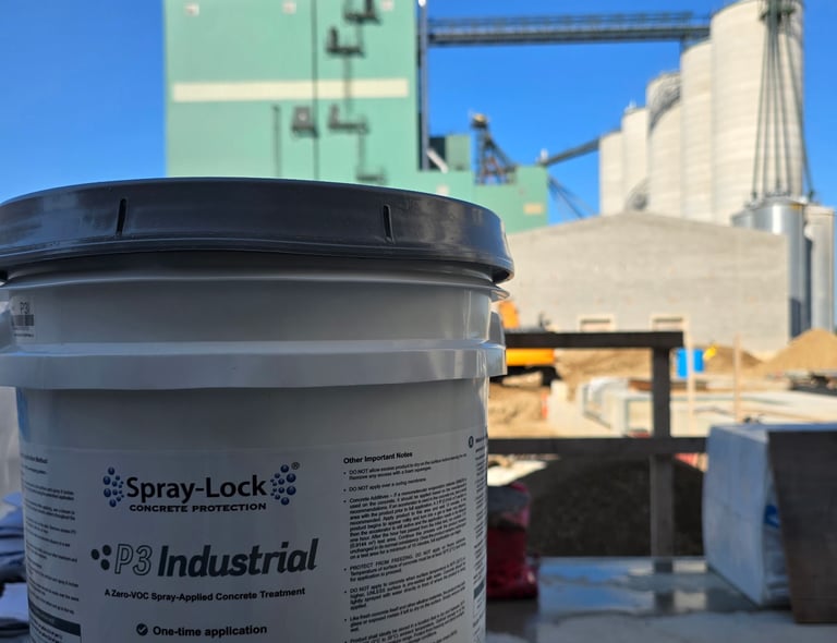 P3 Industrial high-performance concrete moisture control and densifier treatment