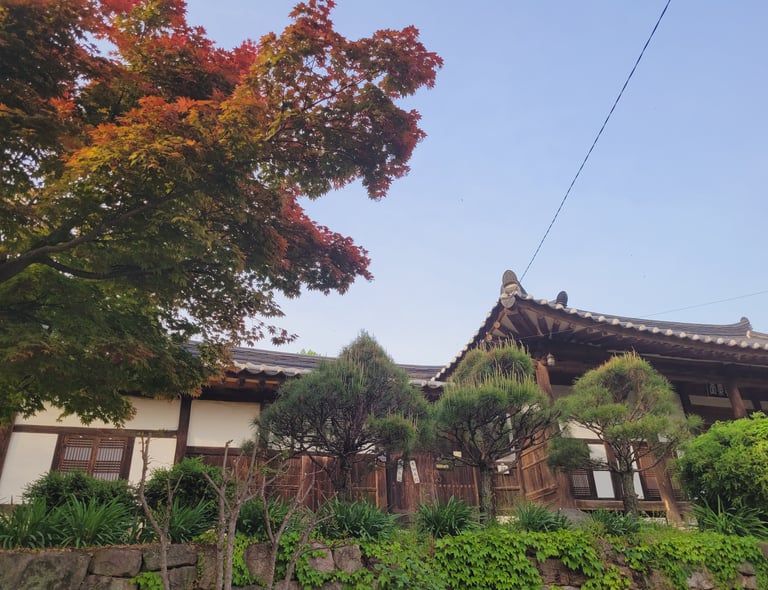 Hanok traditionnel Corée du Sud