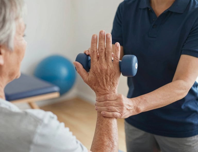 a woman getting a back massage from a man