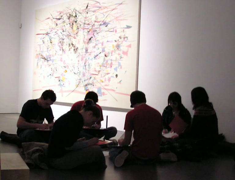 Arnolfini workshop based on Julie Mehrutu’s work