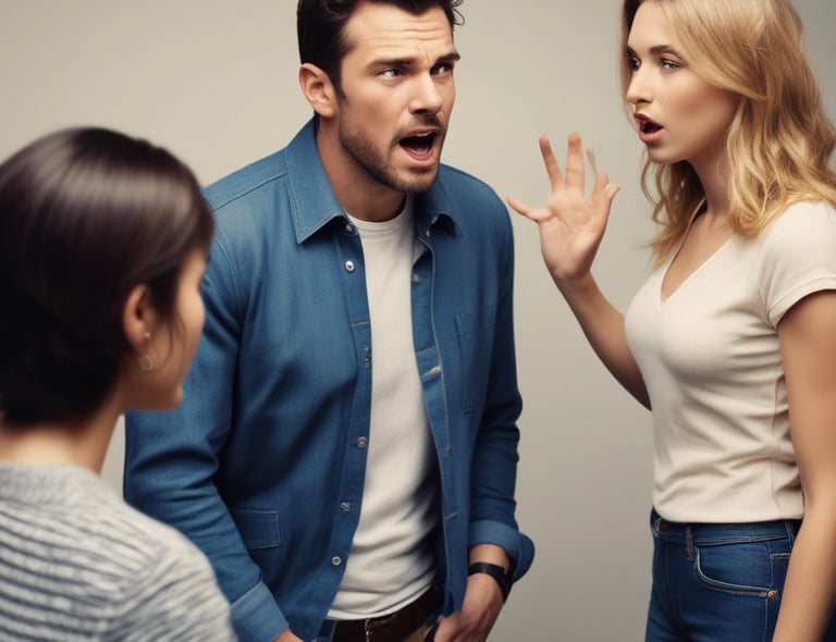 a blurry photo of a person holding a cell phone