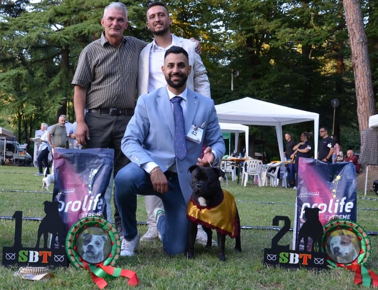 Stefano Greco, il giudice Paul Stanway, Cristian e Hugo Grecalestaffs al Raduno SIT.