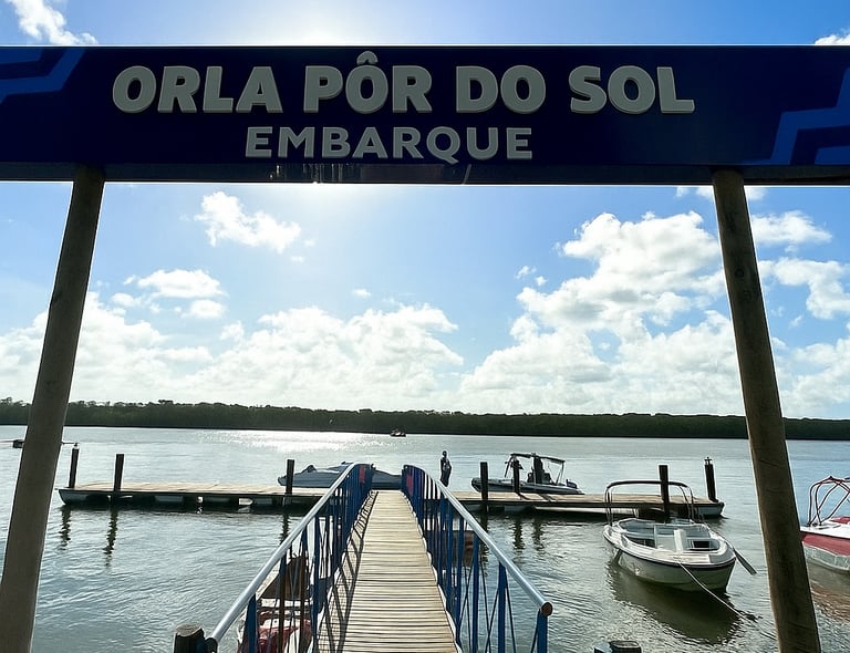 Orla Pôr do Sol Aracaju Sergipe
