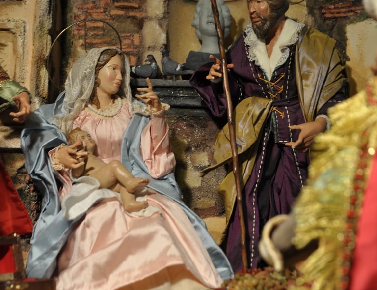 scena natività presepe napoletano