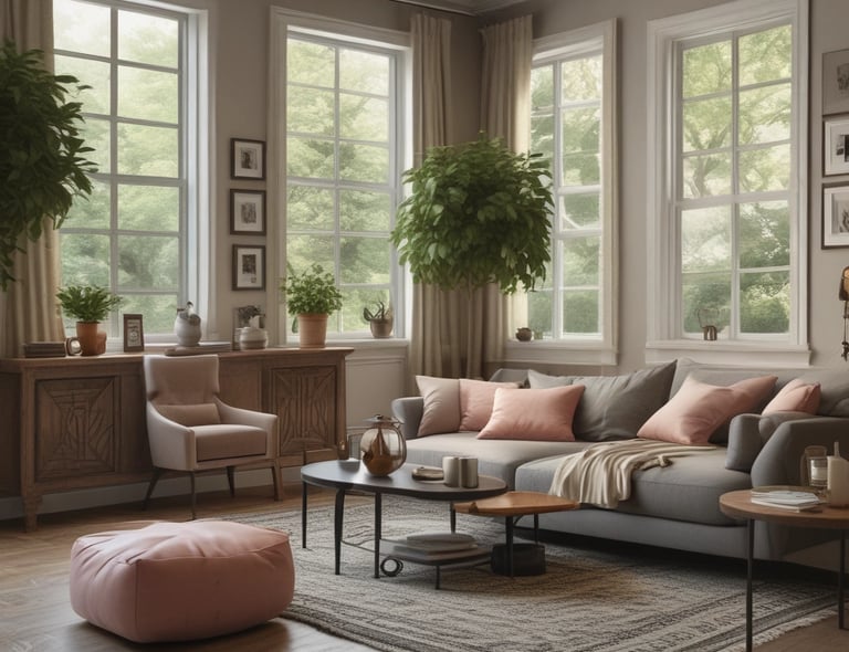 A vibrant workspace filled with printing equipment.