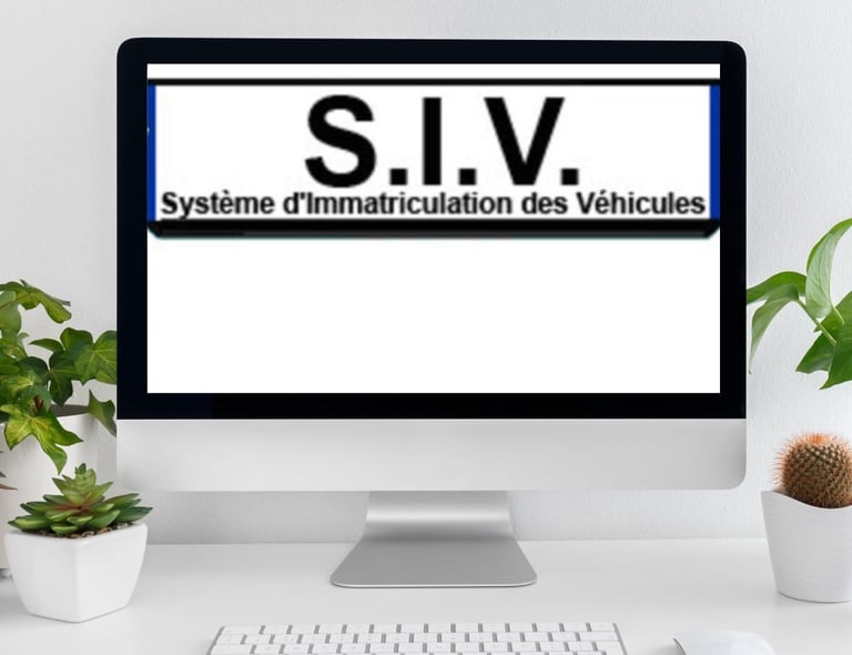 toute démarche d'immatriculation SIV auprès de l'ANTS